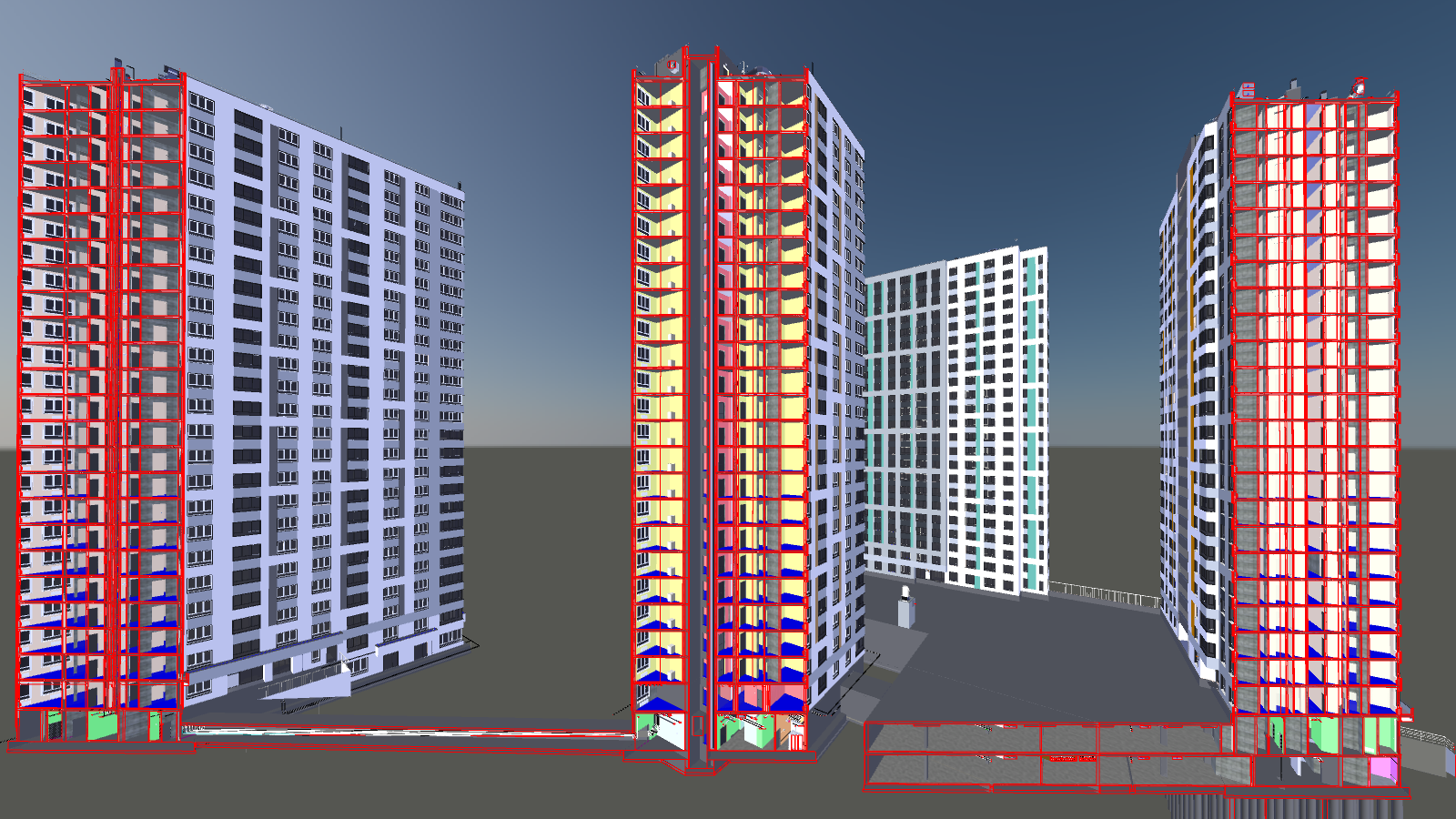Модель проекта Семейный квартал Гавань